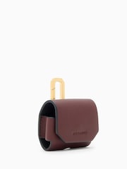 AllSaints Burgandi Red Airpod Hex Case Bag - Image 2 of 4