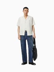 AllSaints White Admin Short Sleeve Shirt - Image 2 of 6