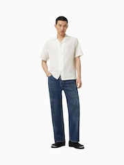 AllSaints White Admin Short Sleeve Shirt - Image 4 of 6