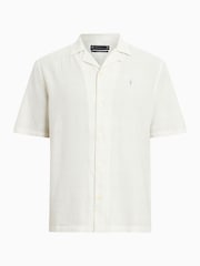 AllSaints White Admin Short Sleeve Shirt - Image 6 of 6
