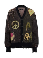 AllSaints Black Emotive Cardigan - Image 8 of 8