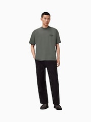 AllSaints Grey Xander Short Sleeve Crew T-Shirt - Image 4 of 8