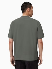 AllSaints Grey Xander Short Sleeve Crew T-Shirt - Image 6 of 8