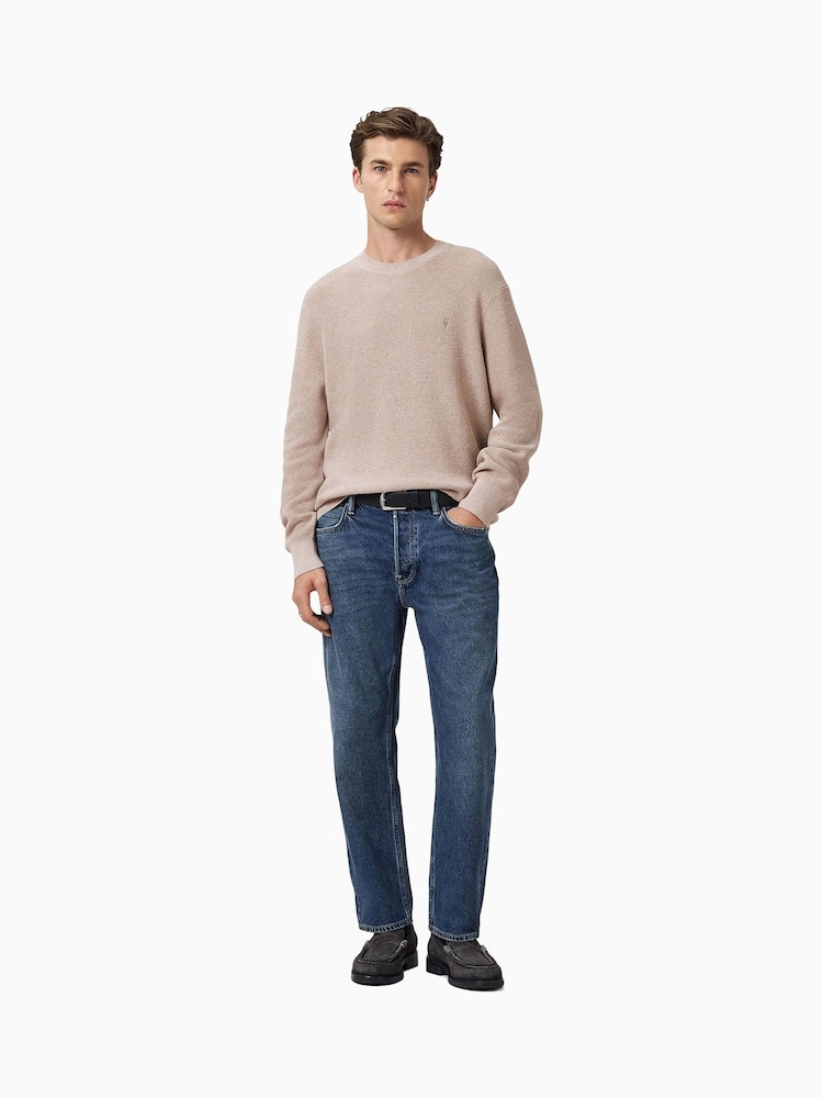 Gris claro - Jersey con cuello redondo Aspen de AllSaints - Imagen 2 de 7