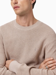 Gris claro - Jersey con cuello redondo Aspen de AllSaints - Imagen 3 de 7
