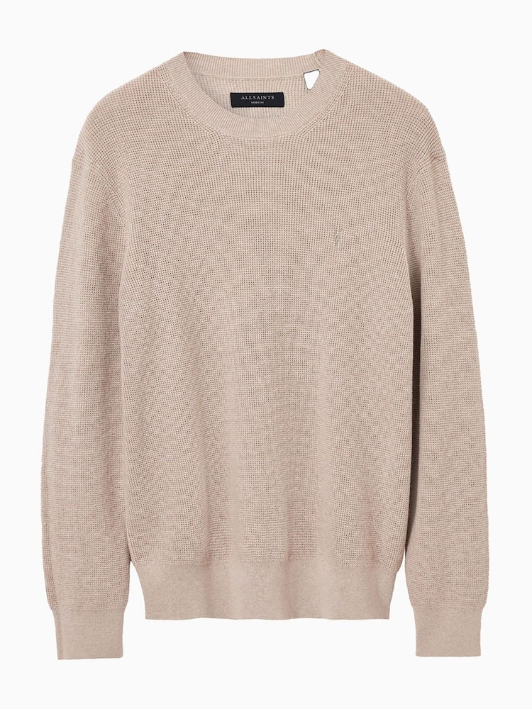Gris claro - Jersey con cuello redondo Aspen de AllSaints - Imagen 7 de 7