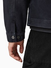 AllSaints Black Rothwell Mskn Jacket - Image 5 of 9
