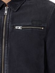 AllSaints Black Rothwell Mskn Jacket - Image 7 of 9