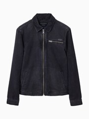AllSaints Black Rothwell Mskn Jacket - Image 9 of 9
