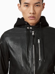 AllSaints Black Ashton Jacket - Image 2 of 8