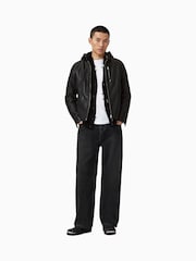 AllSaints Black Ashton Jacket - Image 3 of 8