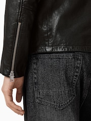 AllSaints Black Ashton Jacket - Image 6 of 8