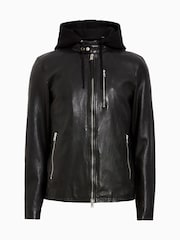 AllSaints Black Ashton Jacket - Image 8 of 8