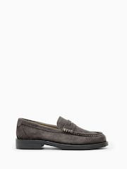 AllSaints Brown Bloom Loafers - Image 1 of 5