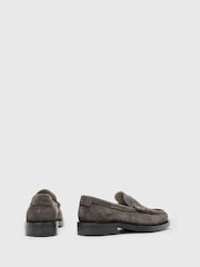 AllSaints Brown Bloom Loafers - Image 3 of 5
