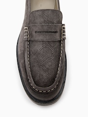AllSaints Brown Bloom Loafers - Image 4 of 5