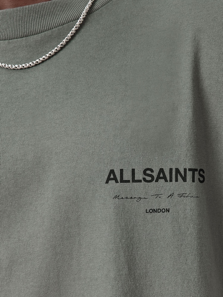 Gris - AllSaints Future Short Sleeve Crew T-Shirt - Imagen 8 de 8