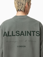 AllSaints Grey Future Crew Sweatshirt - Image 2 of 7