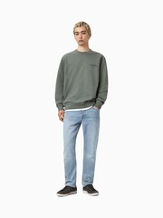 AllSaints Grey Future Crew Sweatshirt - Image 3 of 7