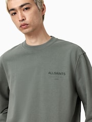 AllSaints Grey Future Crew Sweatshirt - Image 4 of 7