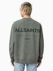 AllSaints Grey Future Crew Sweatshirt - Image 5 of 7