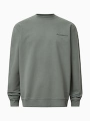 AllSaints Grey Future Crew Sweatshirt - Image 6 of 7