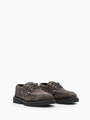 AllSaints Brown Skiff Boat Shoes - Image 2 of 5