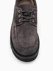 AllSaints Brown Skiff Boat Shoes - Image 4 of 5