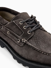 AllSaints Brown Skiff Boat Shoes - Image 5 of 5