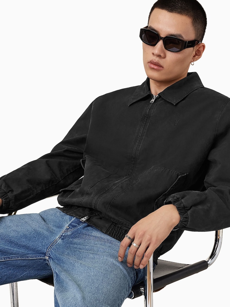 AllSaints Black Holman Jacket - Image 1 of 7 AllSaints Black Holman Jacket - Image 1 of 7