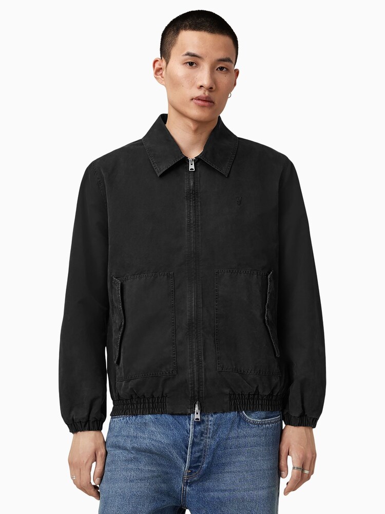 AllSaints Black Holman Jacket - Image 2 of 7 AllSaints Black Holman Jacket - Image 2 of 7