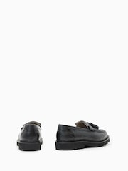 AllSaints Black Skiff Tassel Loafers - Image 3 of 5