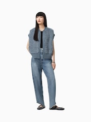 AllSaints Blue Elias Gilet - Image 5 of 8