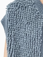 AllSaints Blue Elias Gilet - Image 6 of 8