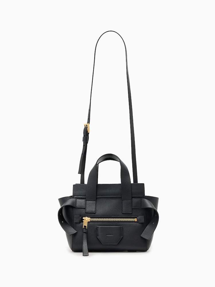 AllSaints Black Perez Mini Bag - Image 1 of 6