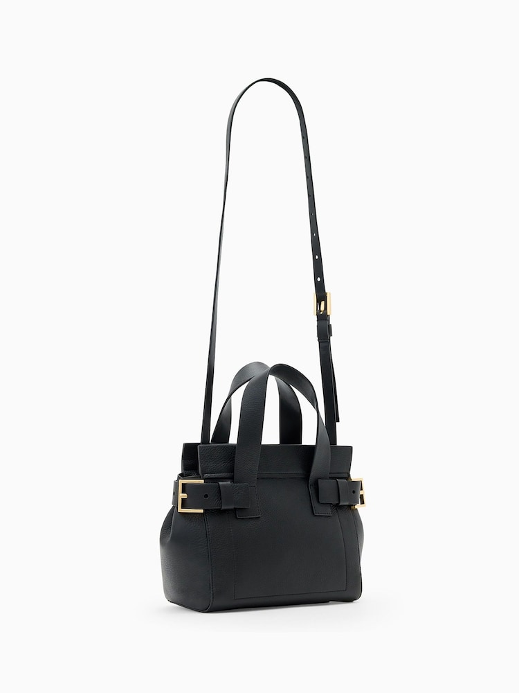 AllSaints Black Perez Mini Bag - Image 6 of 6