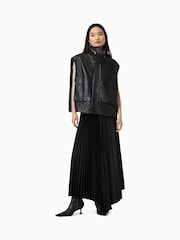 AllSaints Black Clay Gilet - Image 5 of 8