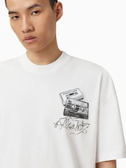 AllSaints White Reel Short Sleeve Crew T-Shirt - Image 5 of 7