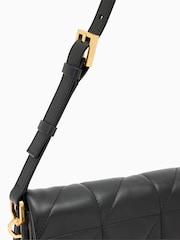 AllSaints Black Ondine Quilt Shoulder Bag - Image 4 of 6