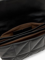 AllSaints Black Ondine Quilt Shoulder Bag - Image 6 of 6
