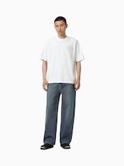 AllSaints White Trip Short Sleeve Crew T-Shirt - Image 3 of 7