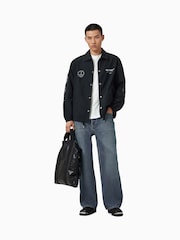 AllSaints White Trip Short Sleeve Crew T-Shirt - Image 4 of 7