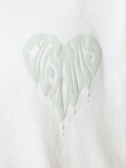 AllSaints White Trip Short Sleeve Crew T-Shirt - Image 7 of 7