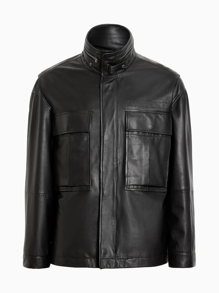 AllSaints Black Halton Jacket - Image 10 of 10 AllSaints Black Halton Jacket - Image 10 of 10