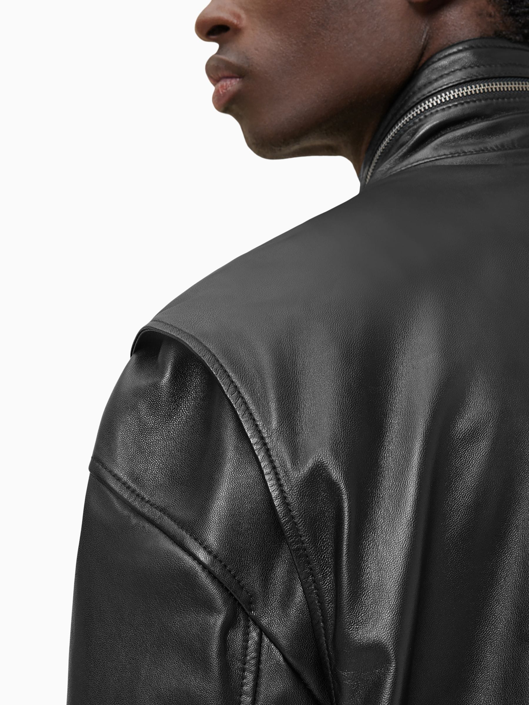ジャケット・アウター [Naoto]LONG POINT COLLAR JACKET / MOS Buy AllSaints Black Halton Jacket from Next USA