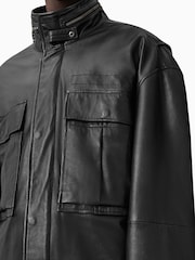 AllSaints Black Halton Jacket - Image 9 of 10