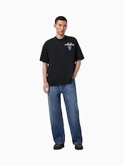 AllSaints Black Reincarnate Short Sleeve Crew T-Shirts - Image 5 of 8