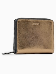 AllSaints Yellow Lena Hex Zip Wallet - Image 2 of 5