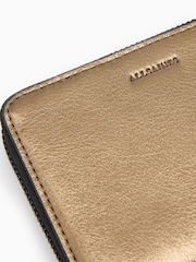 AllSaints Yellow Lena Hex Zip Wallet - Image 4 of 5