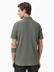 AllSaints Light Green Reform Shortsleeve Polo Shirt - Image 6 of 7